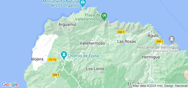 Mapa de Vallehermoso
