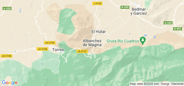 Mapa de Albanchez de Mágina