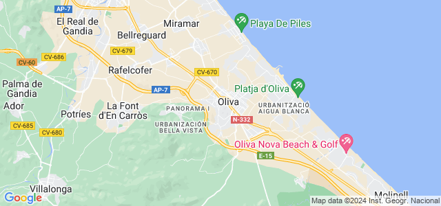 Mapa de Oliva