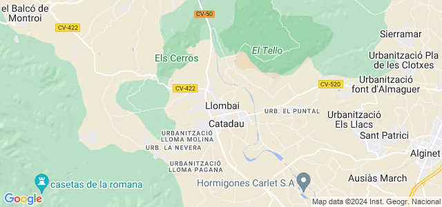 Mapa de Llombai