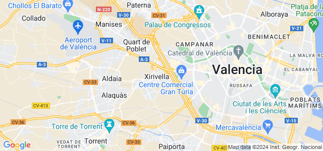 Mapa de Xirivella