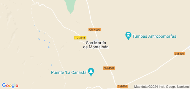 Mapa de San Martín de Montalbán