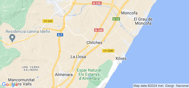 Mapa de Chilches - Xilxes