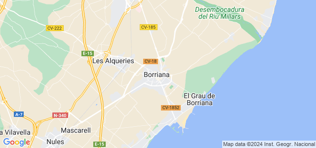Mapa de Borriana - Burriana