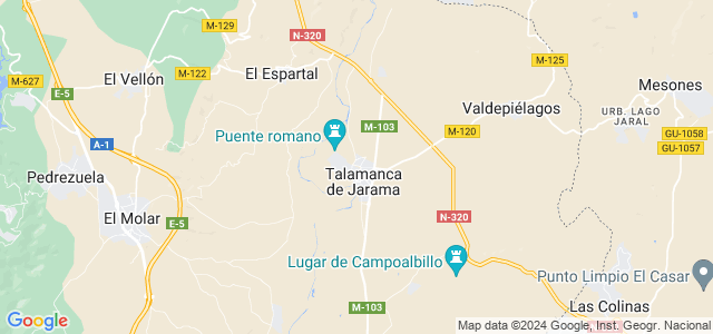 Mapa de Talamanca de Jarama