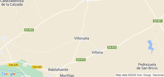 Mapa de Villoruela