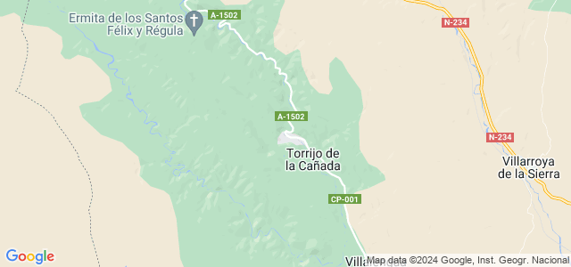 Mapa de Torrijo de la Cañada