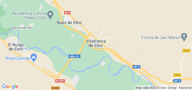 Mapa de Villafranca de Ebro