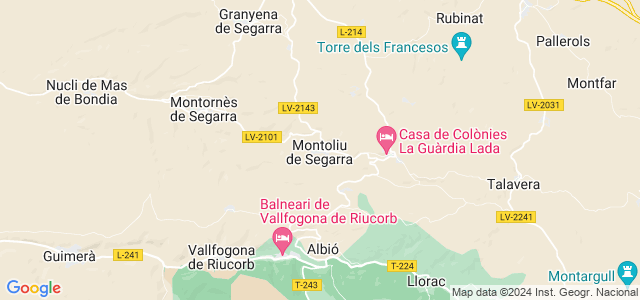 Mapa de Montoliu de Segarra