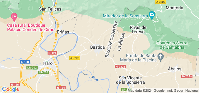Mapa de Labastida - Bastida