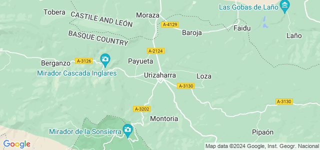 Mapa de Peñacerrada-Urizaharra