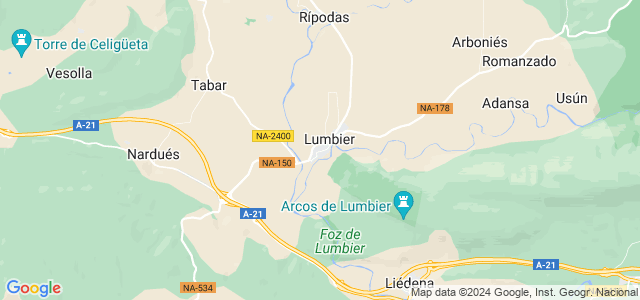 Mapa de Lumbier