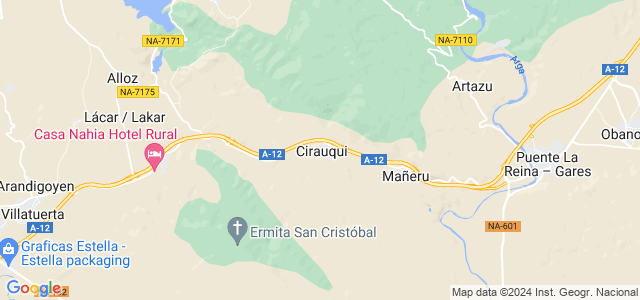 Mapa de Cirauqui