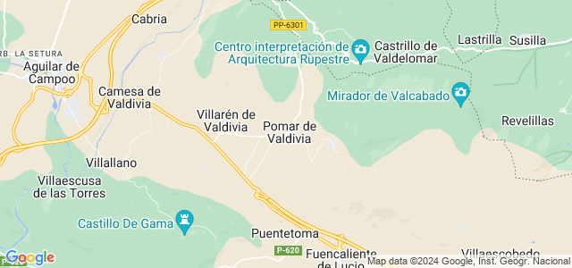 Mapa de Pomar de Valdivia