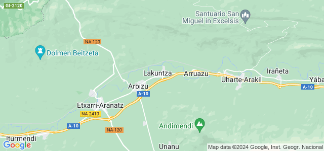 Mapa de Lakuntza