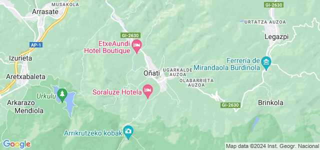 Mapa de Oñati