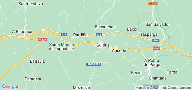 Mapa de Guitiriz