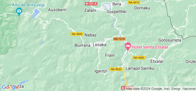 Mapa de Lesaka
