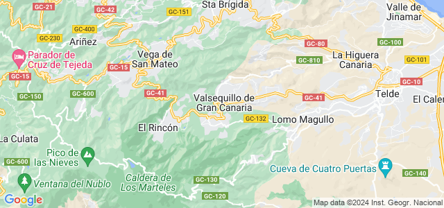 Mapa de Valsequillo de Gran Canaria