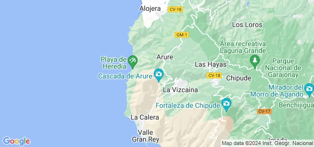Mapa de Valle Gran Rey