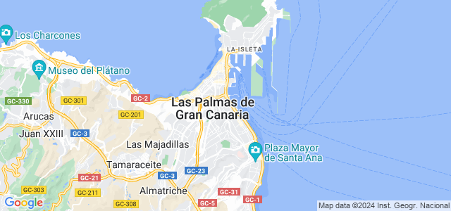 Mapa de Palmas de Gran Canaria