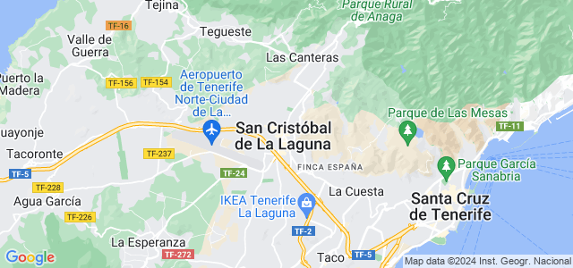 Mapa de San Cristóbal de La Laguna