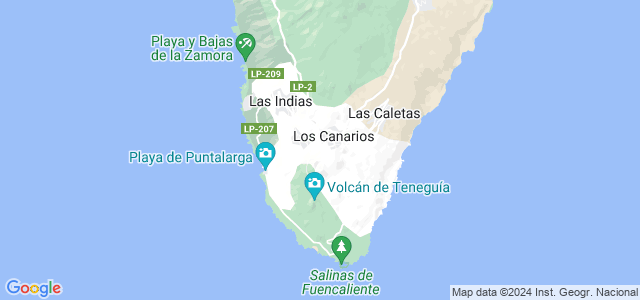 Mapa de Fuencaliente de la Palma