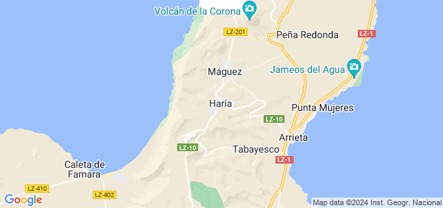 Mapa de Haría