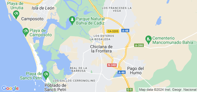 Mapa de Chiclana de la Frontera