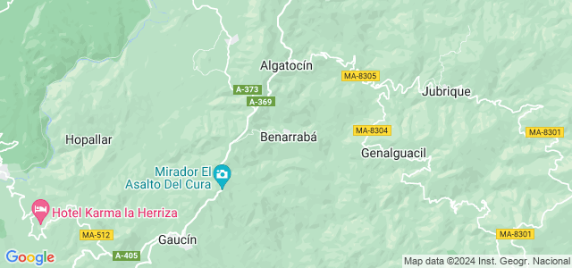 Mapa de Benarrabá