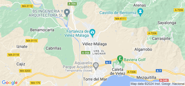 Mapa de Vélez-Málaga