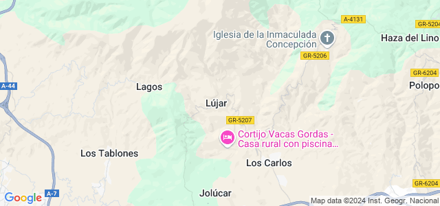 Mapa de Lújar