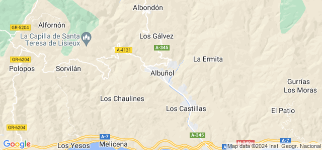 Mapa de Albuñol