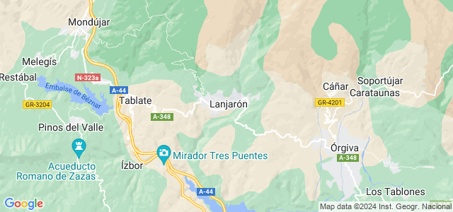 Mapa de Lanjarón