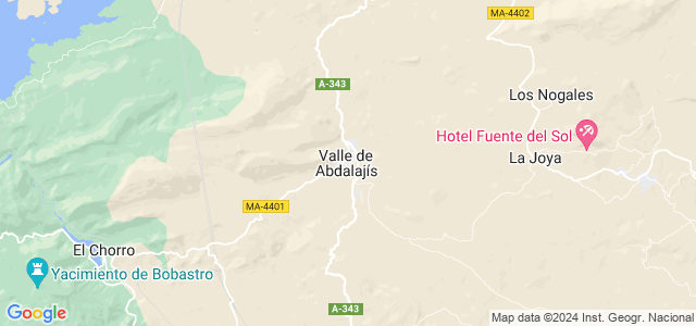 Mapa de Valle de Abdalajís