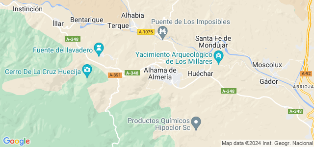 Mapa de Alhama de Almería