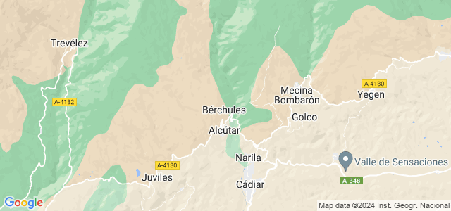 Mapa de Bérchules
