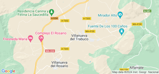 Mapa de Villanueva del Trabuco