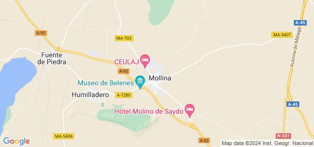 Mapa de Mollina