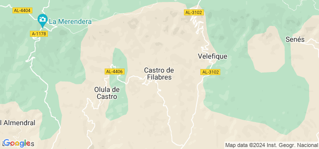 Mapa de Castro de Filabres