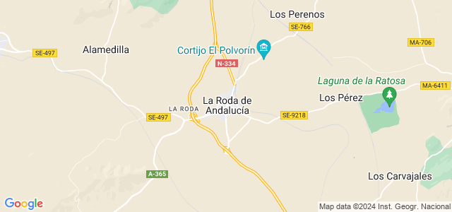 Mapa de Roda de Andalucía