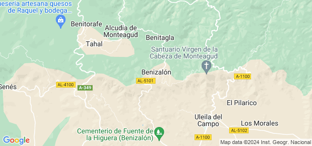 Mapa de Benizalón