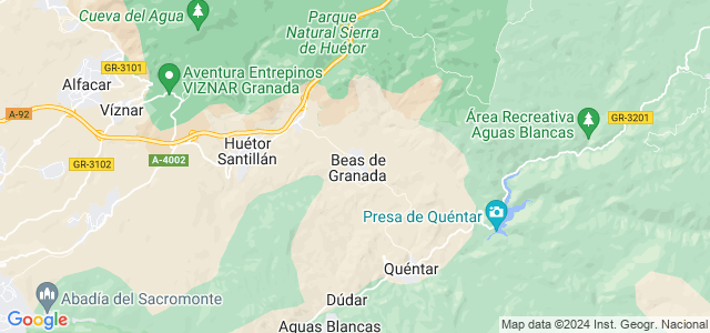 Mapa de Beas de Granada