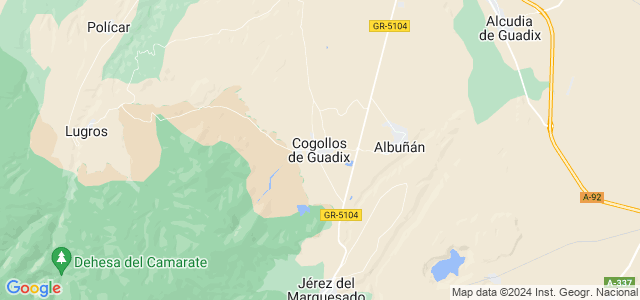 Mapa de Cogollos de Guadix