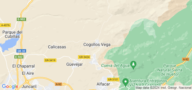 Mapa de Cogollos de la Vega