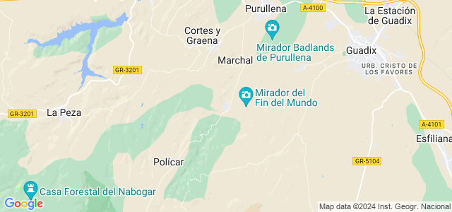 Mapa de Beas de Guadix