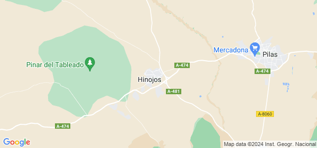 Mapa de Hinojos