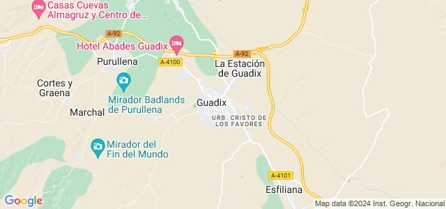 Mapa de Guadix
