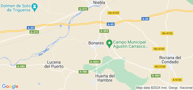 Mapa de Bonares