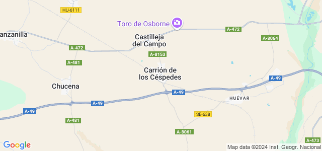 Mapa de Carrión de los Céspedes